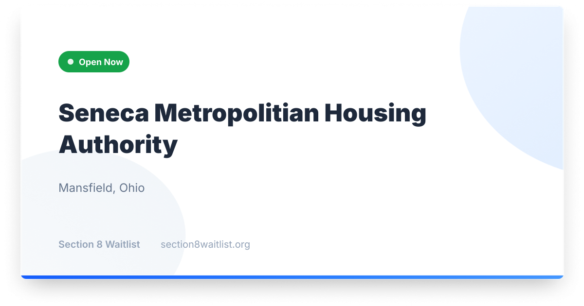 Seneka Matro Seneca Metropolitian Housing Authority - Waiting List Status | Section ...