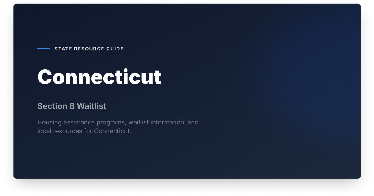 Section 8 & Public Housing in New Haven, Connecticut | Section 8 Waitlist